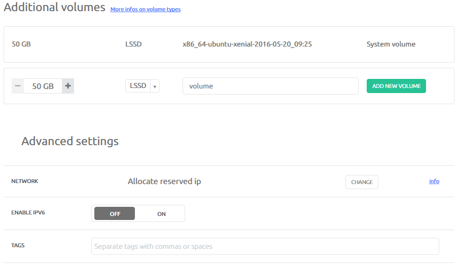 First experience with Scaleway cloud servers