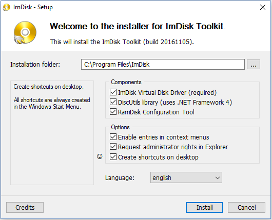 ImDisk installer