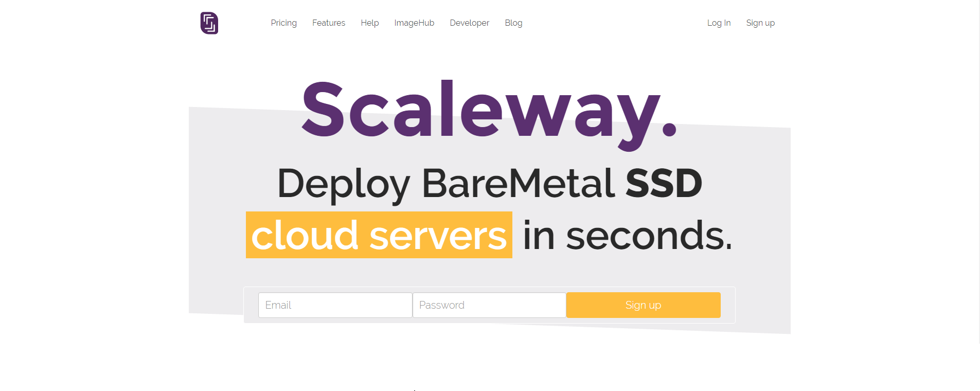 First experience with Scaleway cloud servers